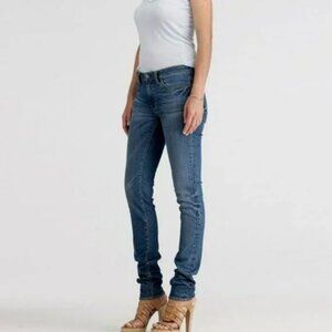 Paper Denim & Cloth Relaxed Straight Slim Ankle Boyfriend Denim Blue Jeans 28 6